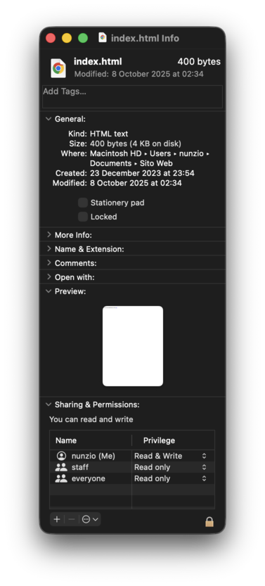 Info Il Nunzione
