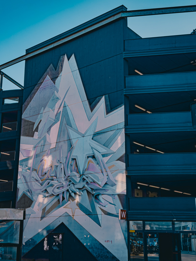 Blue building