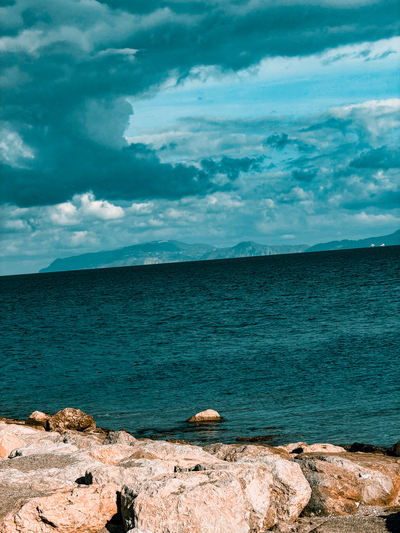 Sea with rocks